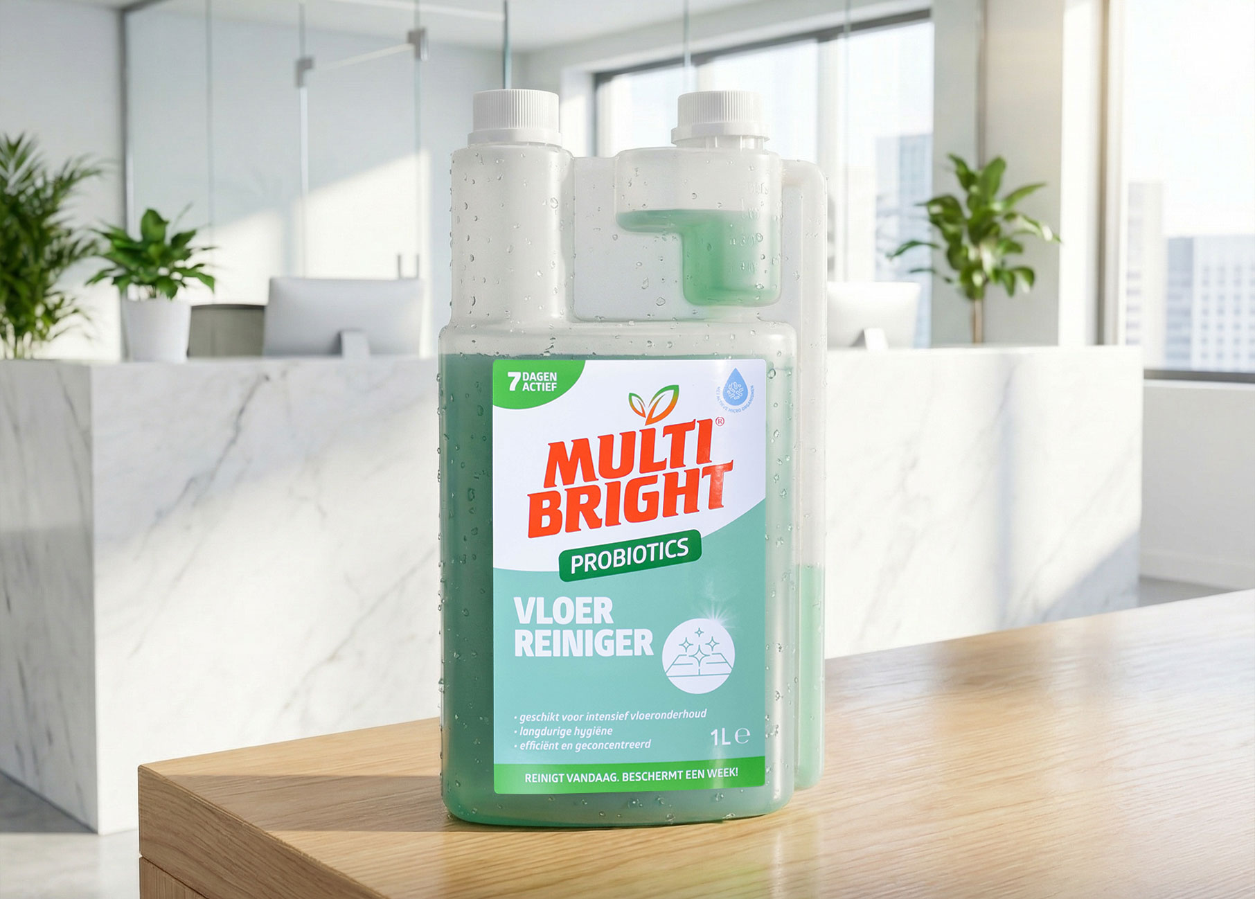 probiotische schoonmaakmiddelen van MultiBright voor duurzaam schoonmaken